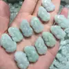 Venta Directa de Fábrica de Superficie de Anillo Pixiu de Jadeíta Grado A, Colgante Pequeño de Pixiu de Jadeíta Hielo Birmano al por Mayor
