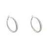 Pendientes de aro grandes de estilo europeo y americano exagerado para mujer, pendientes de aro de plata minimalistas de alta gama, mismo estilo que usan las chicas populares, venta al por mayor