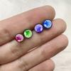 4-color cinco pontas estrela língua unha bonito bonito doce legal quente menina nicho ins saco cola pode beber piercing jóias cor combinando contraste de cor