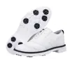 Zapatos de golf antideslizantes para dropshipping transfronterizo, talla grande, impermeables, zapatillas deportivas de estilo británico, zapatos blancos transpirables para hombre