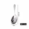 Cuchara de Servir de Acero Inoxidable 304, Cuchara Ranurada Ancha, Cuchara para Sopa, Cuchara de Servir para el Hogar, Cucharón Profundo de Mango Largo
