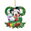 2024 novo lançamento de árvore de Natal transfronteiriço pingente decorativo de acrílico plano Mickey Mouse para retrovisor de carro
