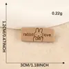 Accesorios de Ropa con Marca Impresa Duoku Parches DIY para Zapatos, Sombreros, Bolsos y Accesorios con Etiquetas de Cuero con Letras en Inglés y Parches de Tela