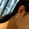 Pendientes de Lazo Europeos y Americanos, Geométricos para Mujer, Lujo Ligero, Moda de Nicho, Pendientes de Temperamento Fresco, Pendientes y Joyería al por Mayor