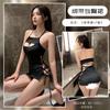 Lencería Fantasía, Camisón Sexy sin Espalda, Uniforme Seductor con Cordones y Abertura en la Entrepierna para Mujer, Vestido Apasionado sin Quitar, Venta al por Mayor de Comercio Exterior