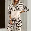 Nuevo Conjunto Deportivo Casual de Ropa para Mujer Verano 2026 Transfronterizo Europeo y Americano Conjunto de Pantalones Anchos de Manga Larga para Mujer