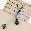 Chaveiro de Cerâmica Gourd de Jingdezhen Estilo Étnico Bolsa Tecida Pendurar Barraca de Mercado Noturno Literário Joias Pequenas Atacado em Estoque