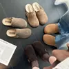 3.5cm de Altura Interior Suela Gruesa Punta Cerrada Medias Pantuflas para Mujer Uso Exterior 2026 Otoño Nuevo Sin Cordones Birken Pantuflas de Algodón