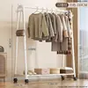 Perchero de Pie Simple para Dormitorio, Perchero Móvil para Ropa, Tendedero Interior para el Hogar, Estante de Almacenamiento de Ropa para Dormitorio