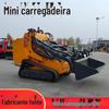 Carregador pequeno personalizado para exportação, carregador de esteira com descarga frontal, carregador de engenharia multifuncional, certificação EPA