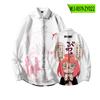 Casa de Brincar Spy Camisa 3D Outono Camiseta Coreana Slim Casual Camisa de Manga Longa Lapela Top Bonito