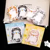 Notas Adhesivas de Gato Lindo Dibujos Animados Forma Especial Lindo Mascota Animal Papel de Notas Papelería para Estudiantes Pequeño Regalo Nota con Forma Especial