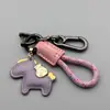 Año del Caballo Llavero Colgante Creativo de Cuero con Forma de Caballo Práctico Lujo Ligero Caballo del Zodiaco Regalo de Año Nuevo Mascota del Año del Caballo Regalo