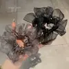 2025 Dongdaemun Nuevo Diseño de Nicho Anillo para el Cabello de Lazo de Organza Cuerda para el Cabello de Bolas Versátil Cuerda para el Cabello de Niñas