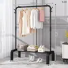 Fábrica de tendedero de piso para interiores para el hogar perchero de interior para ropa perchero de dormitorio simple estante de almacenamiento para balcón para secar ropa