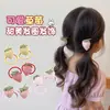 Laço de Cabelo Fresco de Tecido de Verão para Crianças com Morango 3D, Suave com o Cabelo, Doce Faixa de Cabelo para Meninas