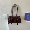 Moda transfronteriza, bolso de hombro minimalista de gamuza, diseño de nicho estilo coreano, bolso tipo almohada para el trabajo, acabado mate de alta gama, bolso de axila