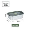 Nueva Caja Cuadrada de Acero Inoxidable para Conservar la Frescura, Caja Sellada para Preparación de Verduras para Exteriores, Caja de Almacenamiento para Refrigeración Doméstica, Almuerzo para Llevar
