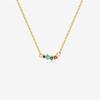 Collar Largo de Arco Colgante de Plata Esterlina S925 Arcoíris Nuevo Circón de Boutique Ins Europa y América Boutique de Amazon