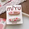 Dulce Estilo Mori Bordado Estilo Coreano Tela Linda Clip para Bebé Niña Pinza Lateral para el Cabello Pinza para el Flequillo de Niña Accesorios para el Cabello