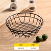 Louça Criativa Estilo Americano Cesto de Ferro para Lanches Cesto para Batatas Fritas Cesto Redondo para Batatas Fritas Cesto para Dim Sum Frango Frito Cesto para Pão Snacks Novo Estilo