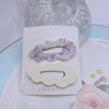 Pinza para el pelo de verano para niños, accesorios para padres e hijos, estilo ins, pinza para bebé con dibujos animados impresos, bonito tocado con pinza lateral para niña.