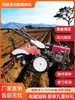 Motocultor micro de tracción en las cuatro ruedas máquina pequeña multifuncional para zanjeo y arado diésel gasolina doméstico agrícola volteo de tierra deshierbe rotocultivador