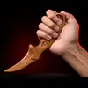 Cuchillo de Garra de Sándalo Dorado Periférico Csgo Talla Completa en Madera Pieza de Mano Juguete de Madera para Niños Cuchillo de Madera Transfronterizo