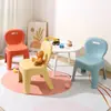 Taburete con Respaldo para Niños Silla de Jardín de Infancia Silla de Escritorio de Plástico Regalo para el Hogar Silla Infantil Taburete Engrosado para Niños Pequeños