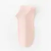 Meias Cano Baixo de Algodão para Verão Feminino, Meias Curtas Respiráveis de Malha Lisa Finas, Meias Antiderrapantes de Silicone Anti-Pilling