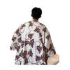 Camisa hawaiana elegante de estilo Hong Kong para vacaciones en la playa, estilo vintage, para hombres y mujeres, camisa holgada de manga corta con flores, a la moda