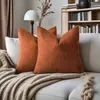 Cojín Decorativo de Chenilla Suave Texturizado Estilo Retro Americano Transfronterizo Funda de Cojín de Color Sólido Sin Relleno para Sofá