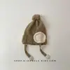 Gorro de Bebé Otoño e Invierno Ins Estilo Coreano Engrosado Cálido Tejido con Protección para Orejas para Niños y Niñas Gorro de Punto Cálido y a Prueba de Frío Moderno