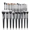 Kit de Maquiagem para Iniciantes Conjunto de Pincéis Pó Solto Pincel para Pó Macio Blush para Estudante Sombra para Olhos Portátil Conjunto Completo Cerdas Macias Acessível