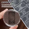 Natal Nova Arte de Unhas Impressão Transferência Placa de Aço Floco de Neve Modelo Francês Carimbo de Estrela Padrão de Silicone Xadrez