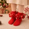 Meias de Dança Ruffle de Renda Confortáveis Novo Estilo para Crianças Meias de Natal Meias de Bebê Princesa Fofas Estampadas