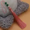 Yixiangfei 10cm borla con borlas y cuentas marcapáginas ropa infantil sombrero colgante manualidades cheongsam adornos para hombros de nube