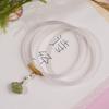 Pulseira Natural de Ágata Ding Dang com Pingente Xiangyun Qingshui de Jade Hetian para Meninos e Meninas Pulseira de Ágata Simples Versátil