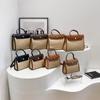 Bolsa Feminina Transfronteiriça de Grande Capacidade Nova Bolsa Transversal Versátil de Alto Nível para Viagem e Deslocamento Bolsa de Ombro Retrô de Lona com Emendas
