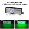 Luz de Freno para Pedal de Vehículo Eléctrico 24 LED Luz Trasera Señalizador de Giro Luz de Dirección Luz Lateral de Camión Reflector Reflector