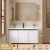 2026 Nuevo Lavabo Espesor Color Crema de Aluminio Espacial con Lavabo Cerámico Integrado para Gabinete de Baño e Inodoro