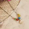 Cerámica Jingdezhen Estilo Nuevo Diseño de Nicho Sentido del Temperamento Simple Colgante de Caracola Personalidad Versátil Collar Venta al por Mayor