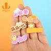 Fabricantes caricatura ola arriba pequeño ascensor público personalidad texto resina accesorios DIY creativo funda de teléfono móvil accesorios para el cabello parche