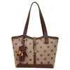 Bolso Casual de Ante Peludo con Lunares para Mujer Gran Capacidad 2026 Nuevo Otoño Retro Milenial Bolso de Hombro Tote para el Trabajo