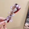 Elegante Pinza para el Cabello para Mujer, Pinza Retorcida de Alta Gama para la Parte Posterior de la Cabeza, Pasador Floral, Accesorio para el Cabello, Pinza de Pato, Pasador