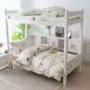 Novo Modelo 2025 Conjunto de Três Peças 100% Algodão para Estudantes Conjunto de Roupa de Cama Puro Algodão para Dormitório Estudantil