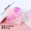 Múltiples Opciones Disponibles~ Parches de Resina de Colores Arcoíris Semitransparentes Luminosos Flor de Rosa Materiales para Accesorios de Joyería DIY Venta al por Mayor