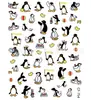 Pegatinas Calcomanías para Uñas Portátiles Panda Mariquita de Siete Estrellas Tortuguita Colección Linda Cuadrícula Completa Linda Pegatinas para Uñas DIY