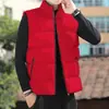 Colete de Algodão de Inverno Masculino Tamanho Grande Gola Alta Sem Mangas Jaqueta para Pessoas Gordas Solto Quente Acolchoado Colete Venda por Atacado