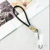 Lanyard para teléfono móvil popular transfronterizo, cadena de muñeca, lanyard de lujo con diamantes de imitación, cuerda de mano corta de alta gama nueva con incrustaciones de diamantes, cuerda antipérdida